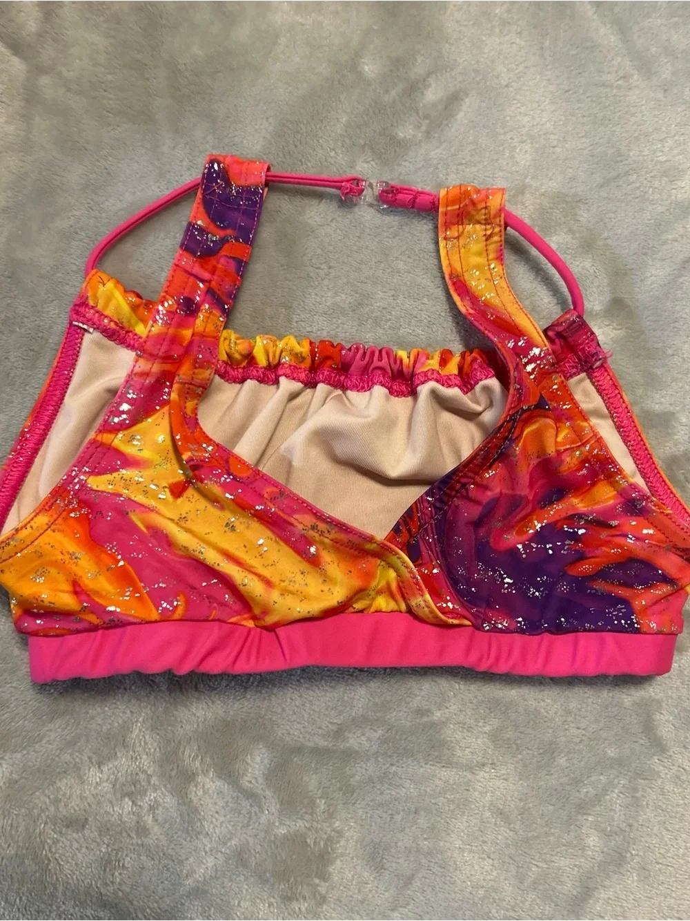 Capezio Pink Orange Yellow Dance Top